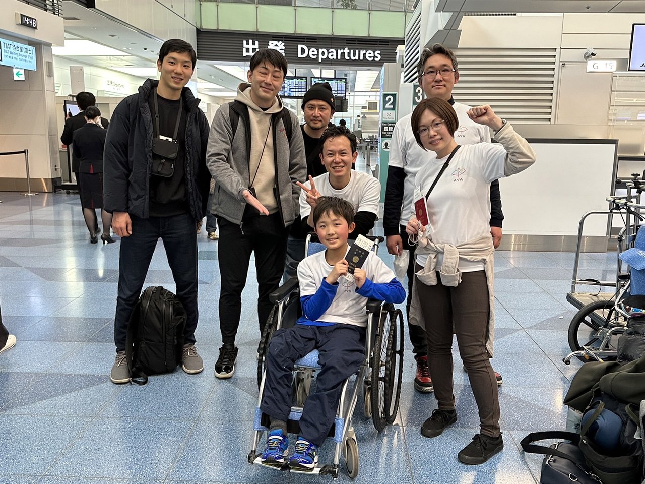 初めての海外旅行に挑戦しました！ （出発時に日本の空港にて）