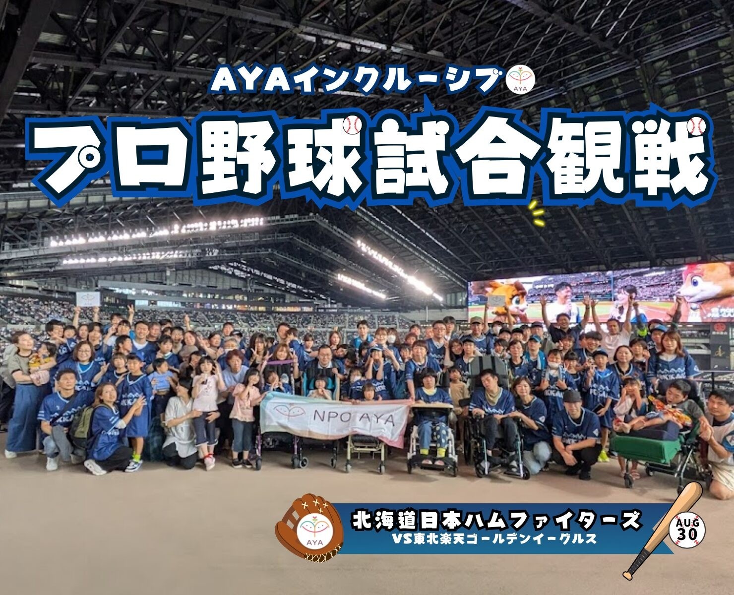 プロ野球観戦 北海道日本ハムファイターズ（vs 東北楽天ゴールデンイーグルス）観戦