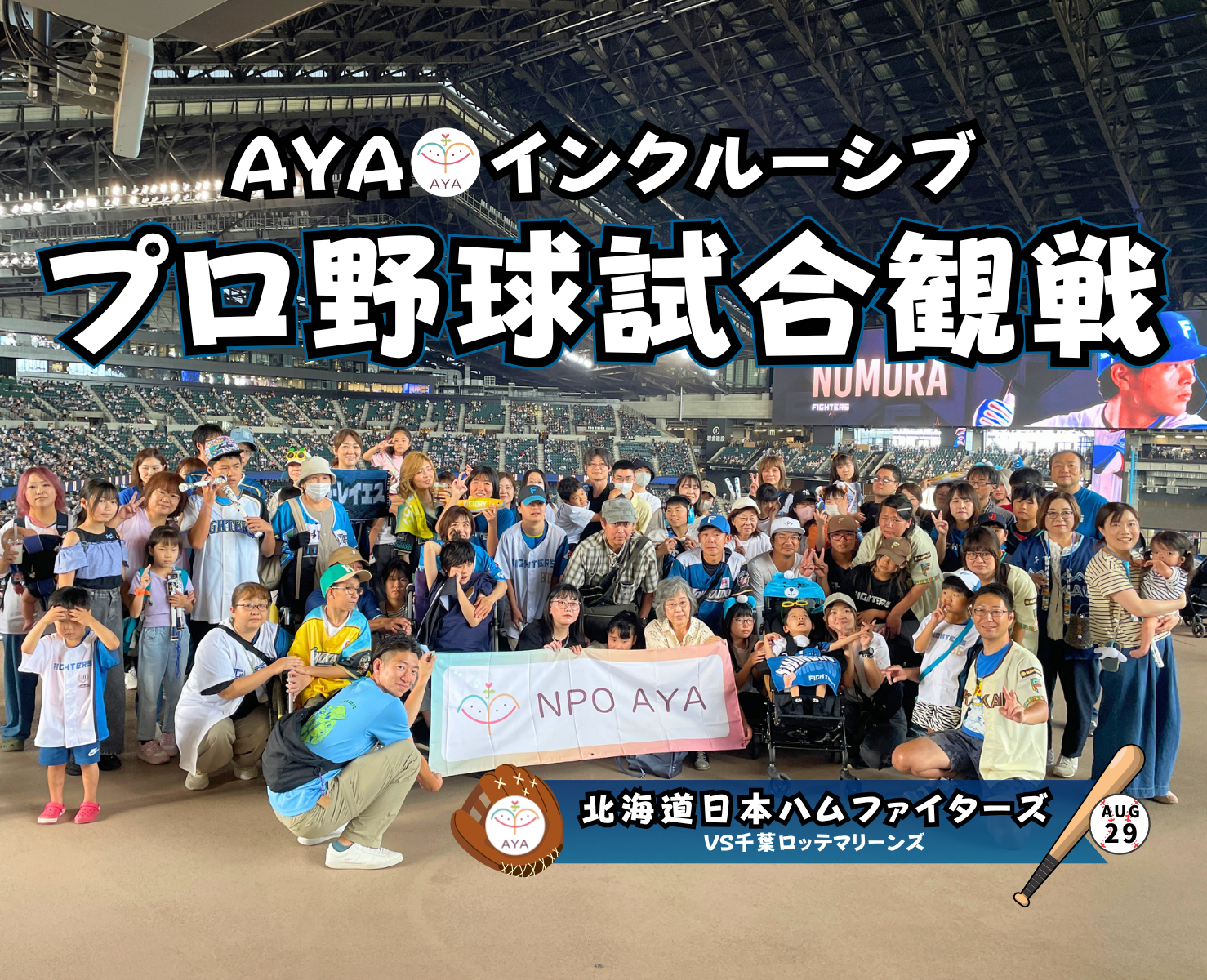 プロ野球観戦　北海道日本ハムファイターズ（vs 千葉ロッテマリーンズ）