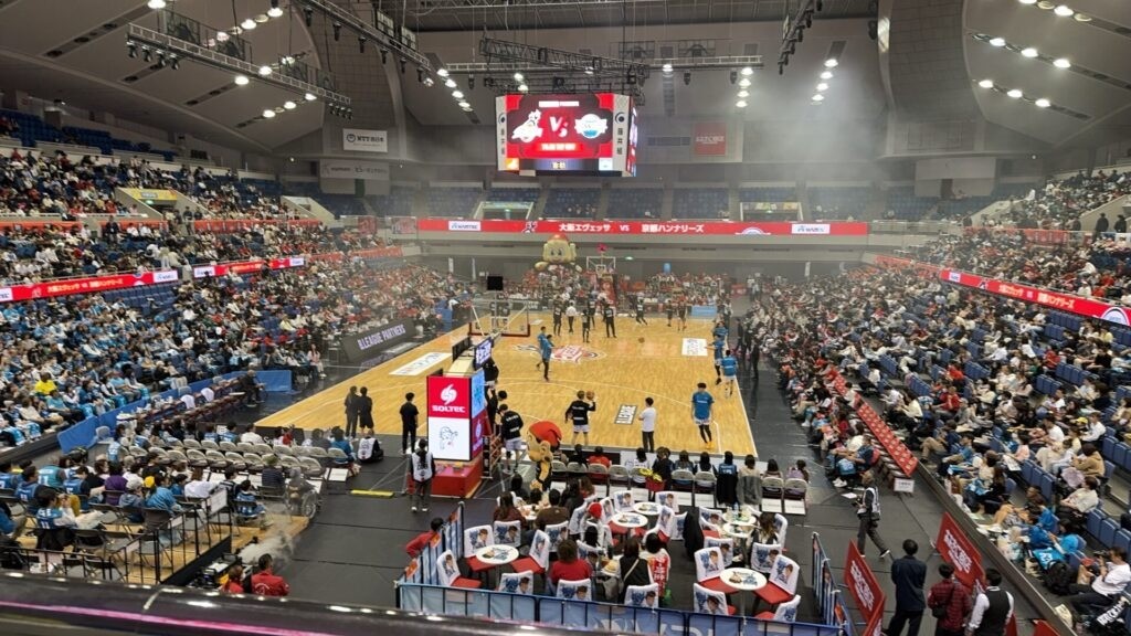 バスケットボール観戦 大阪エヴェッサ（vs 京都ハンナリーズ）